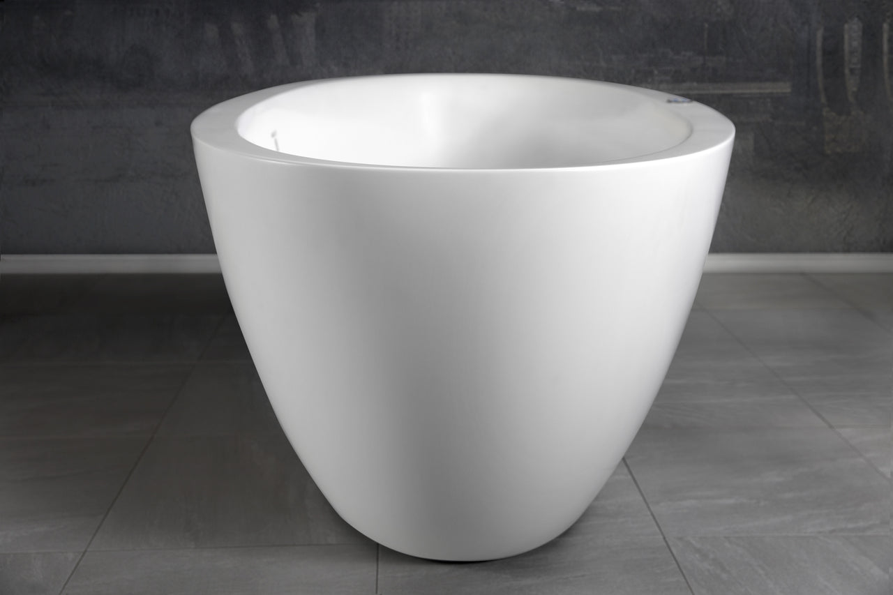 Sensuality-Mini-F-Wht Relax Stone Bathtub