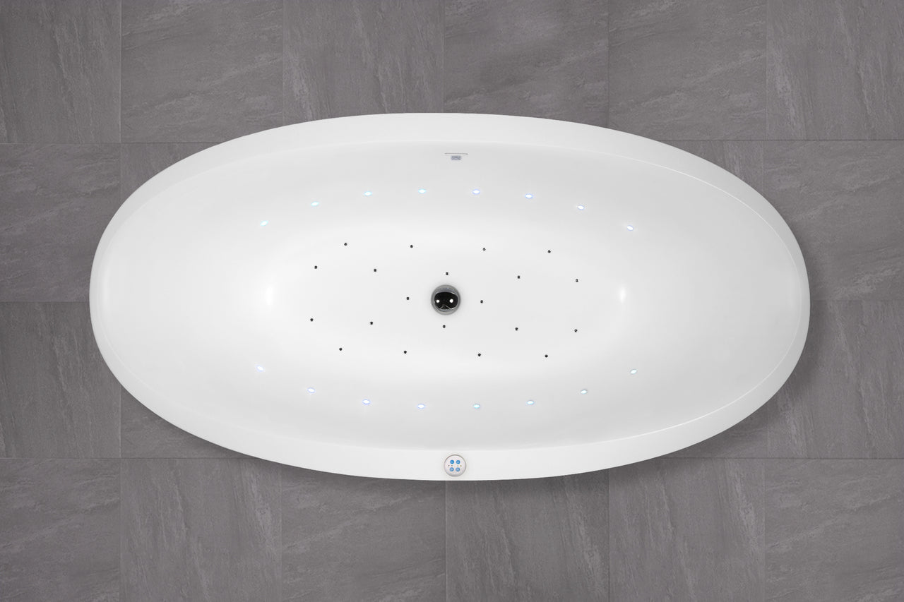 Sensuality-Mini-F-Wht Relax Stone Bathtub