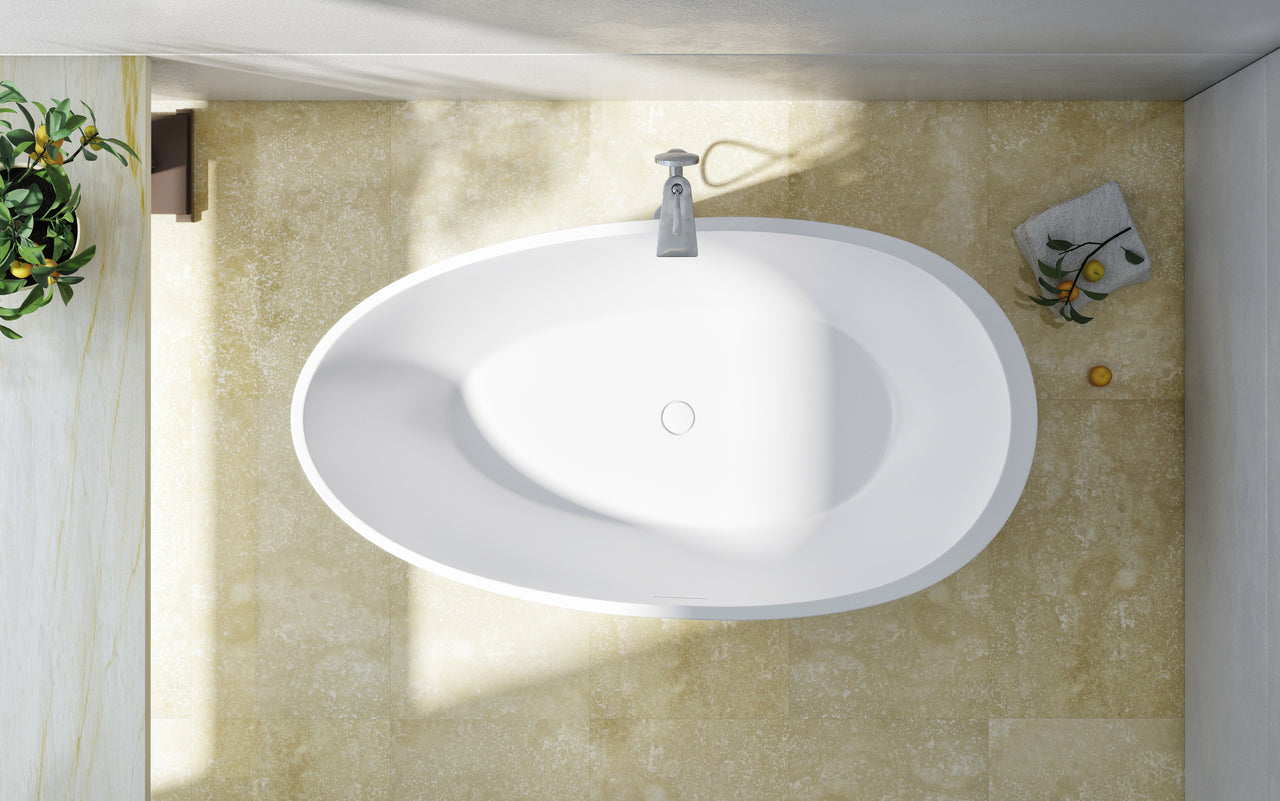 Aquatica Spoon 2 Egg-Shaped Freestanding Bathtub
