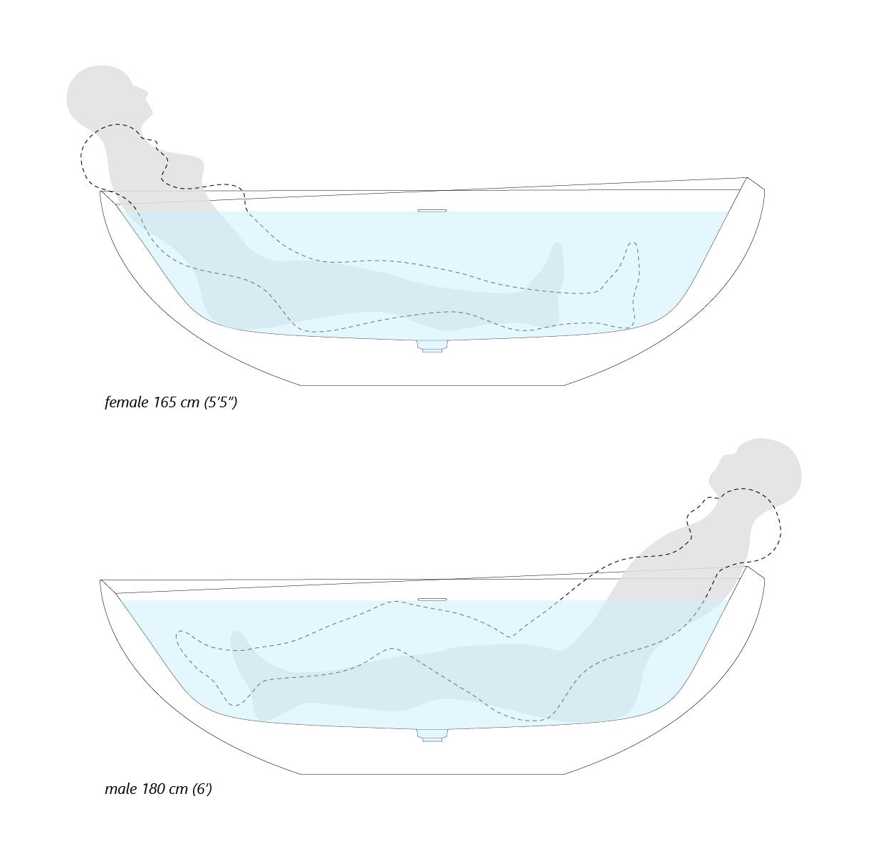 Illusion-Blck Stone Bathtub