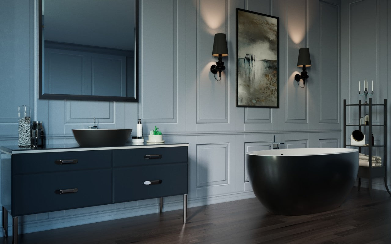 Sensuality-Mini-F-Blck-Wht Stone Bathtub