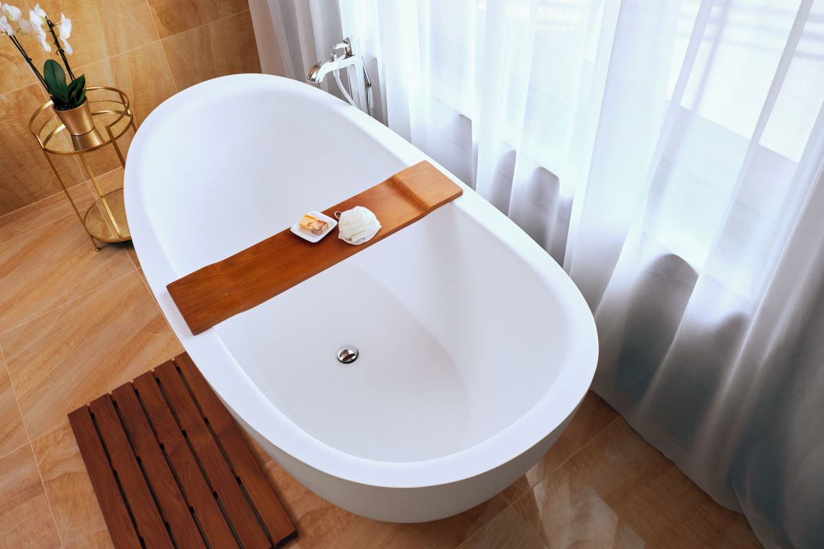 Aquatica Lillian 72" Matte White Freestanding Solid Surface Bathtub