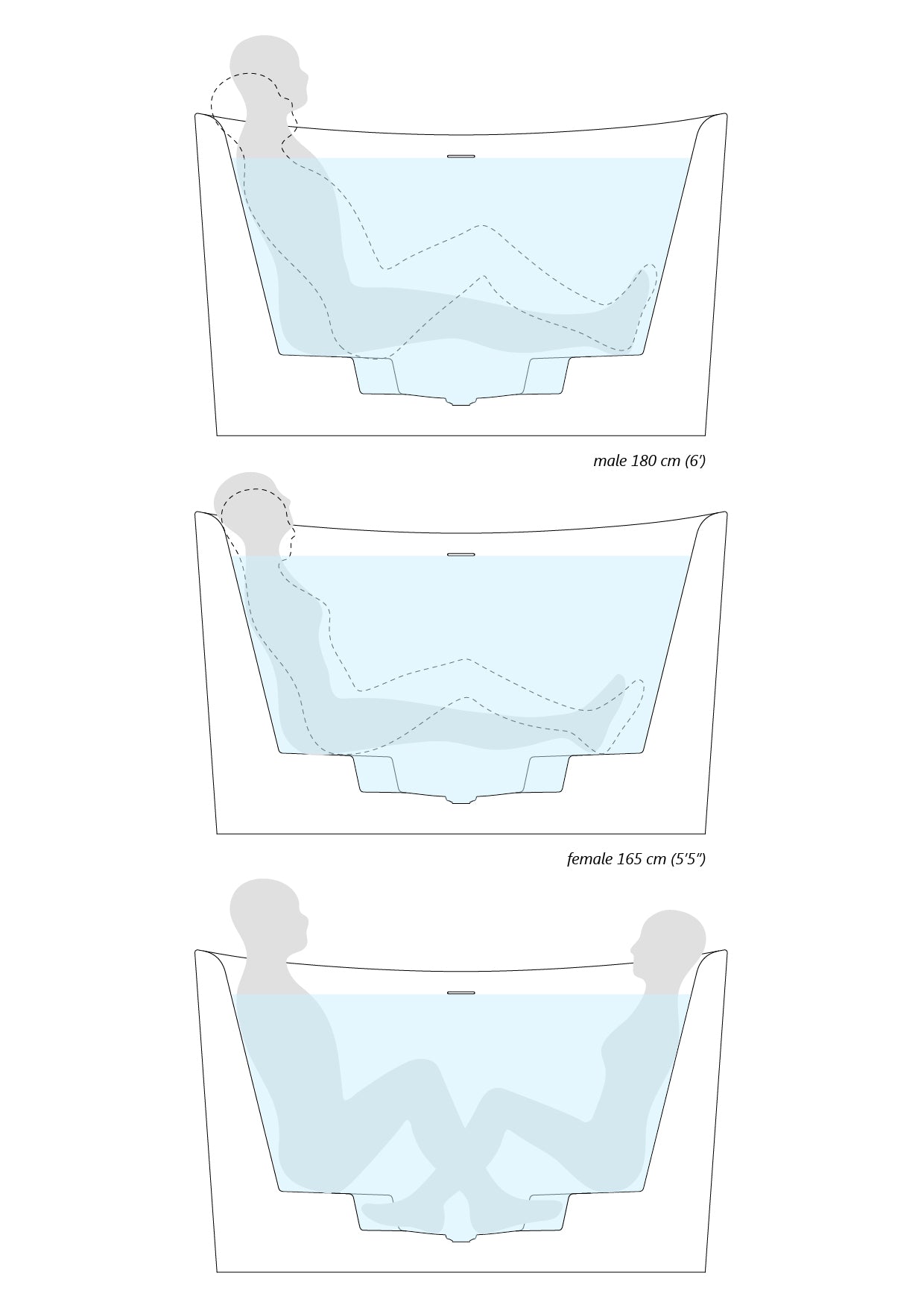 Aquatica True Ofuro Duo Freestanding DurateX™ Japanese Soaking Bathtub