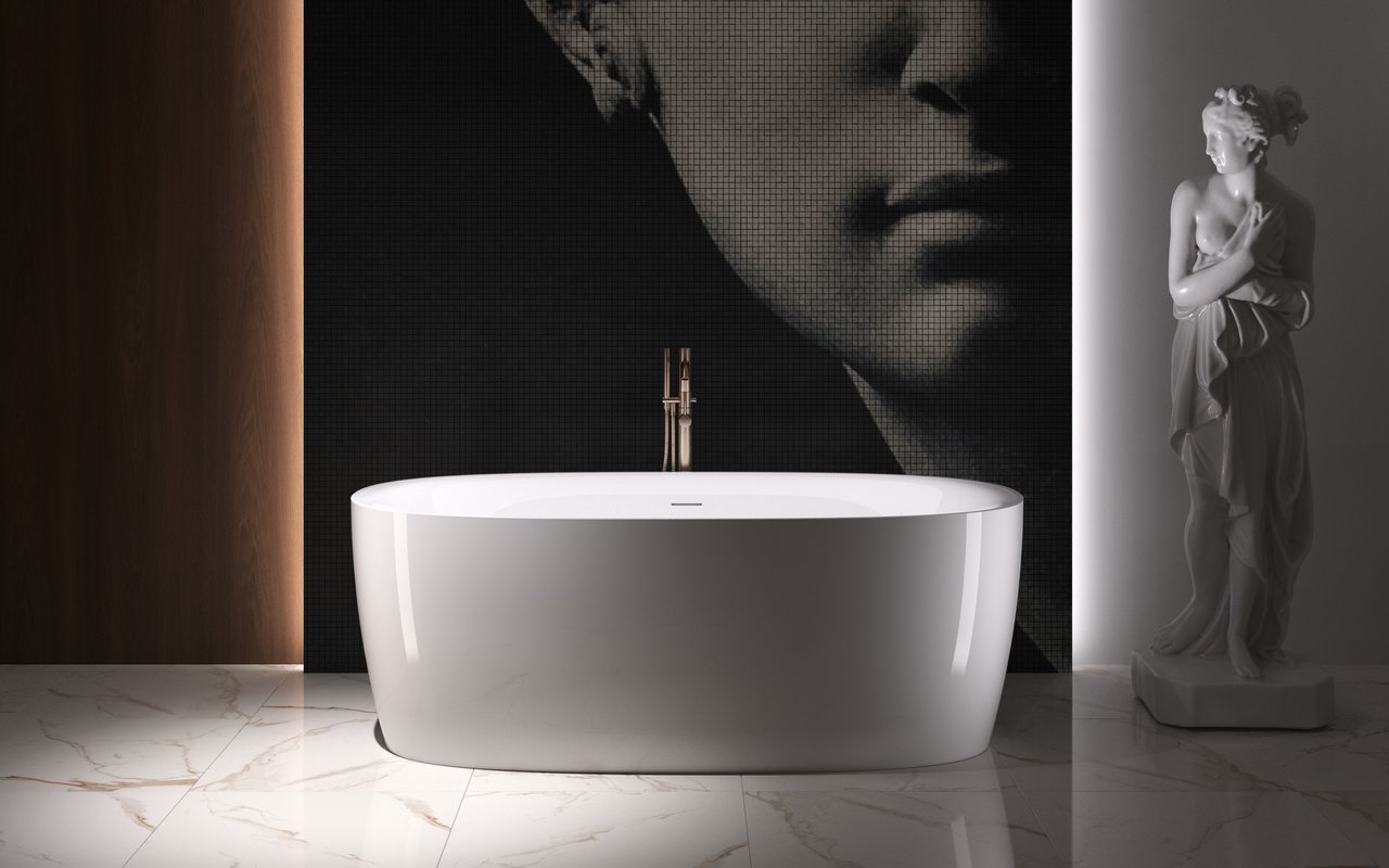 Purescape 045 Oval Freestanding Bathtub (F-303)