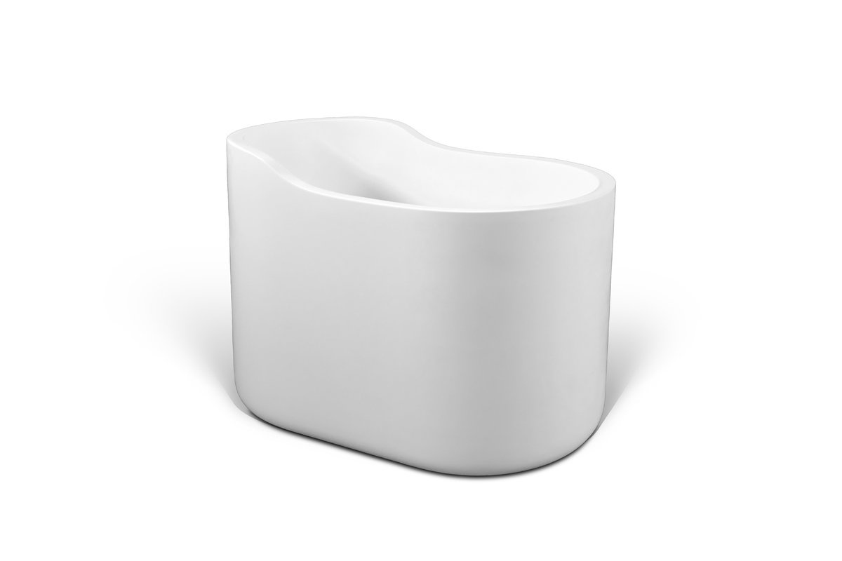 Aquatica True Ofuro Nano White Freestanding Japanese Soaking Bathtub