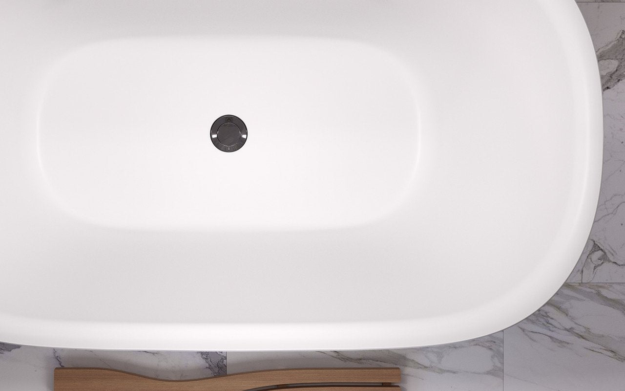 Lullaby 2 Max Wht Stone Bathtub