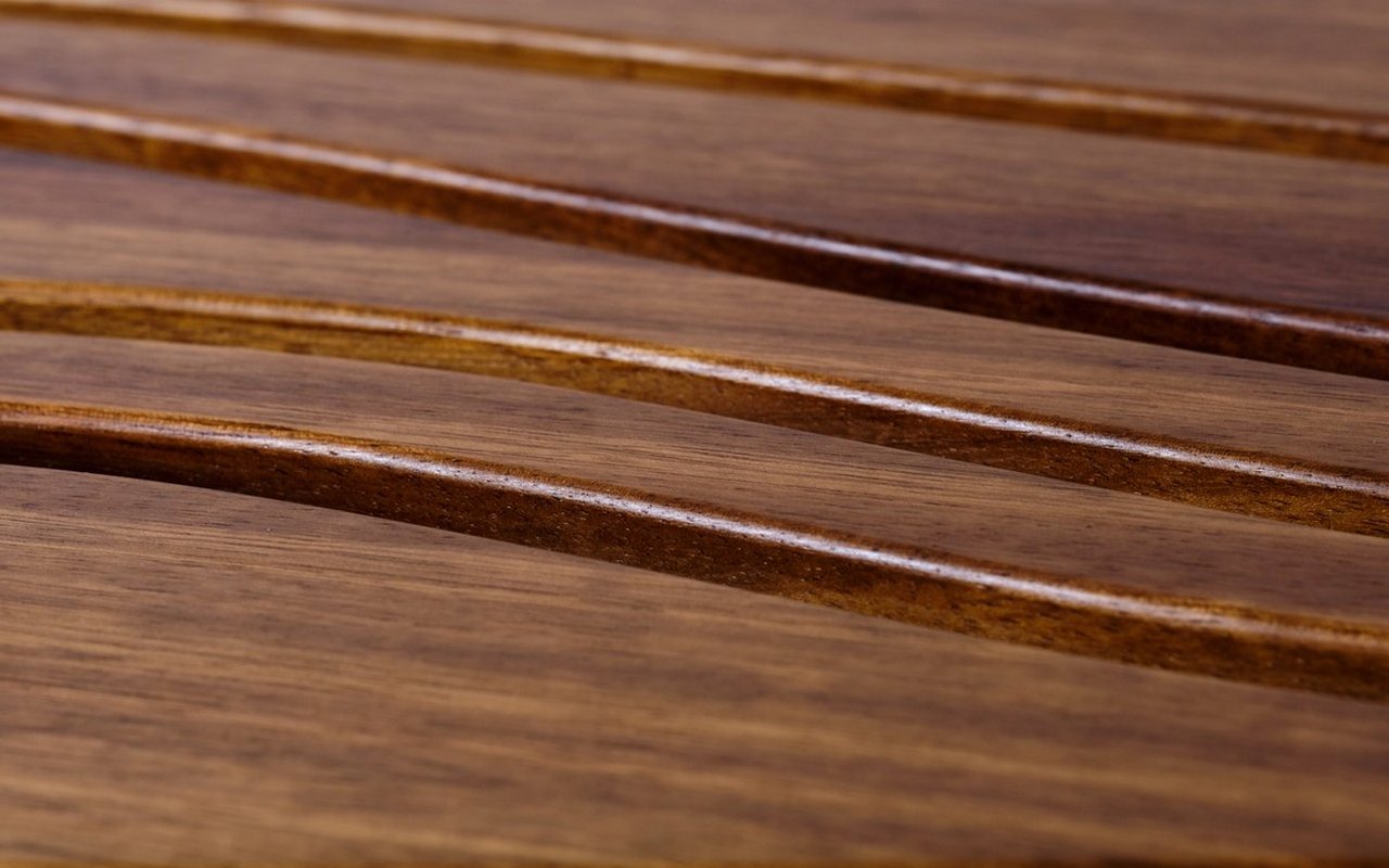 Onde Waterproof Iroko Wood Bathtub Tray