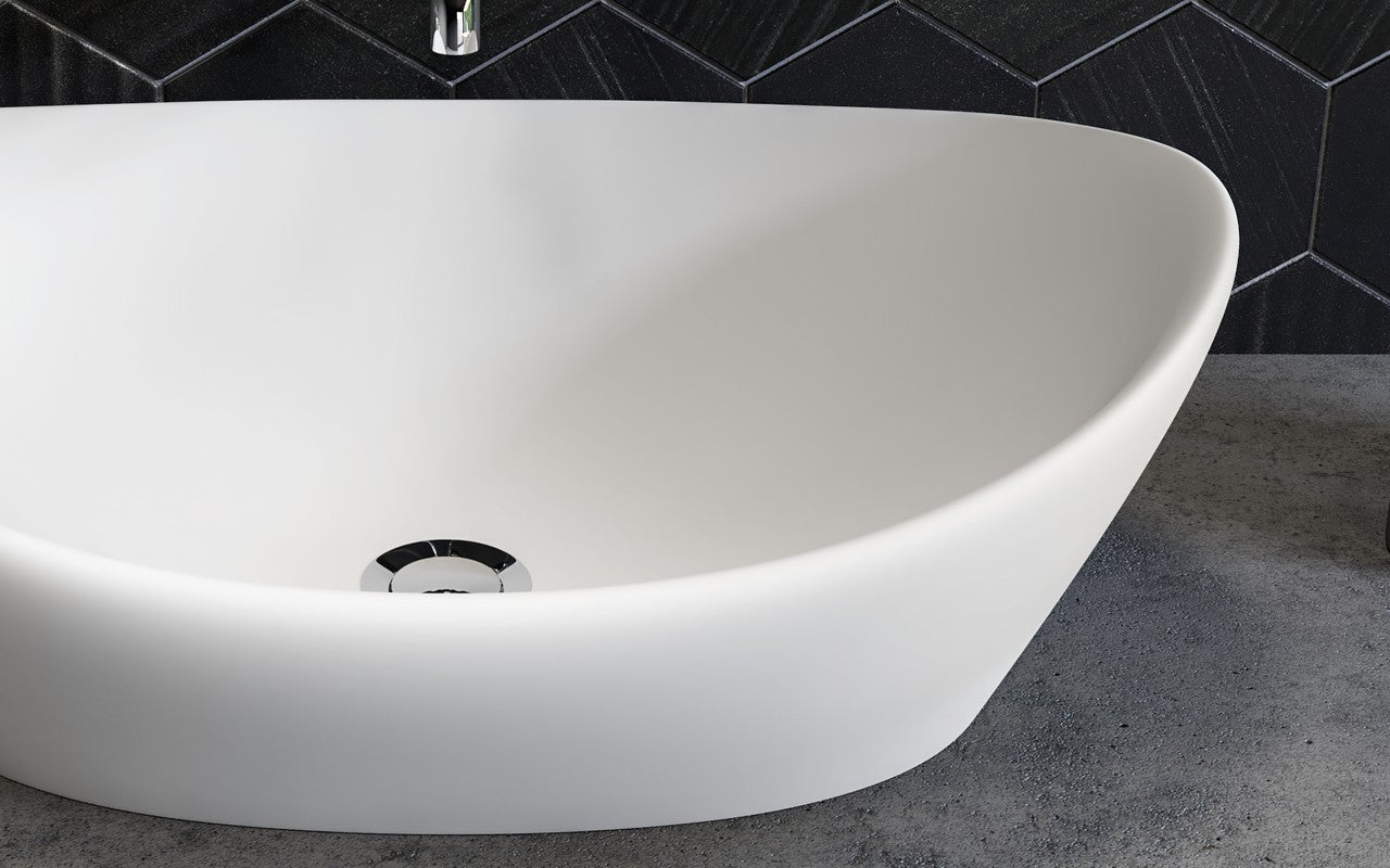 Luna Wht-Matte Vessel Sink