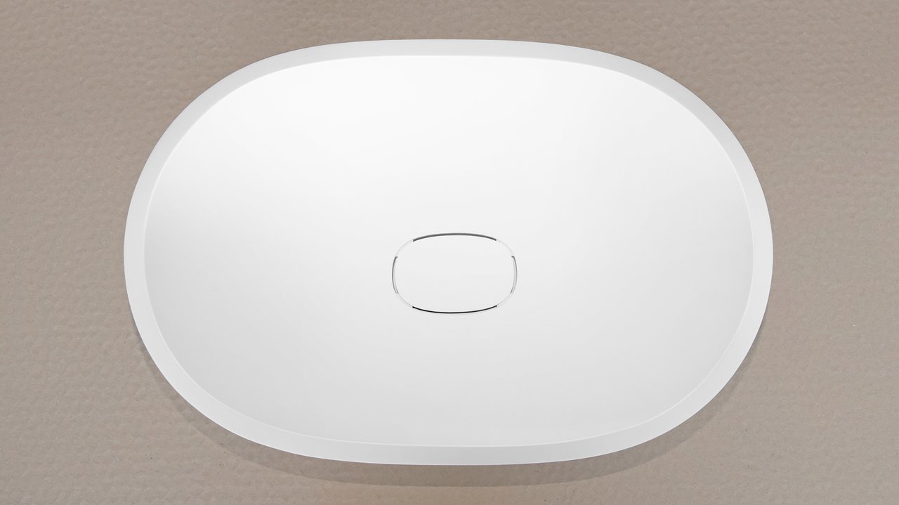 Karolina 2 White Oval Stone Vessel Sink