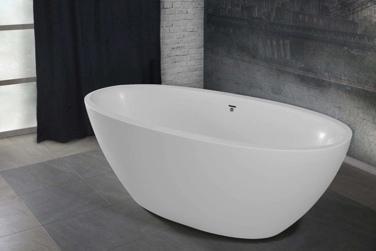 Sensuality-Mini-F-Wht Stone Bathtub