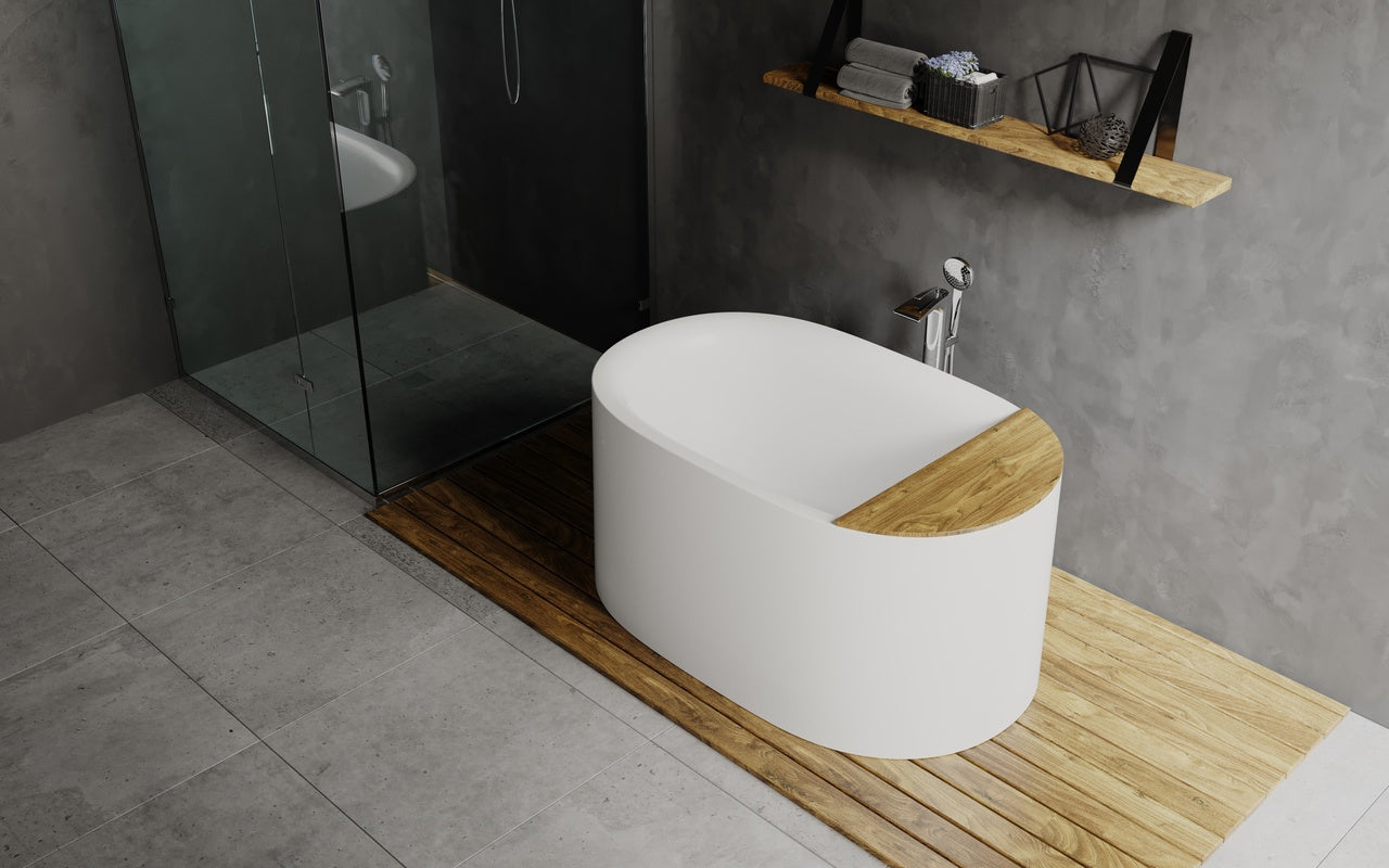 Sophia Freestanding Solid Surface Bathtub