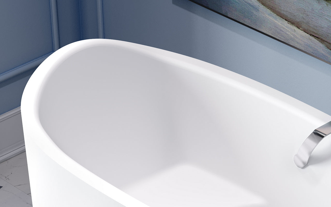 Baby Boomer 2 Freestanding Soaking Walk-In Bathtub - White Japanese Bathtub