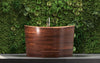 Aquatica True Ofuro Duo Wooden Freestanding Japanese Soaking Bathtub