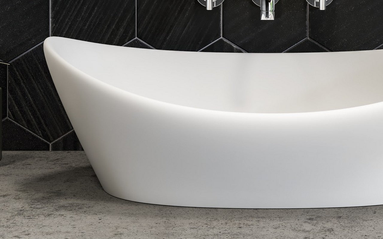 Luna Wht-Matte Vessel Sink