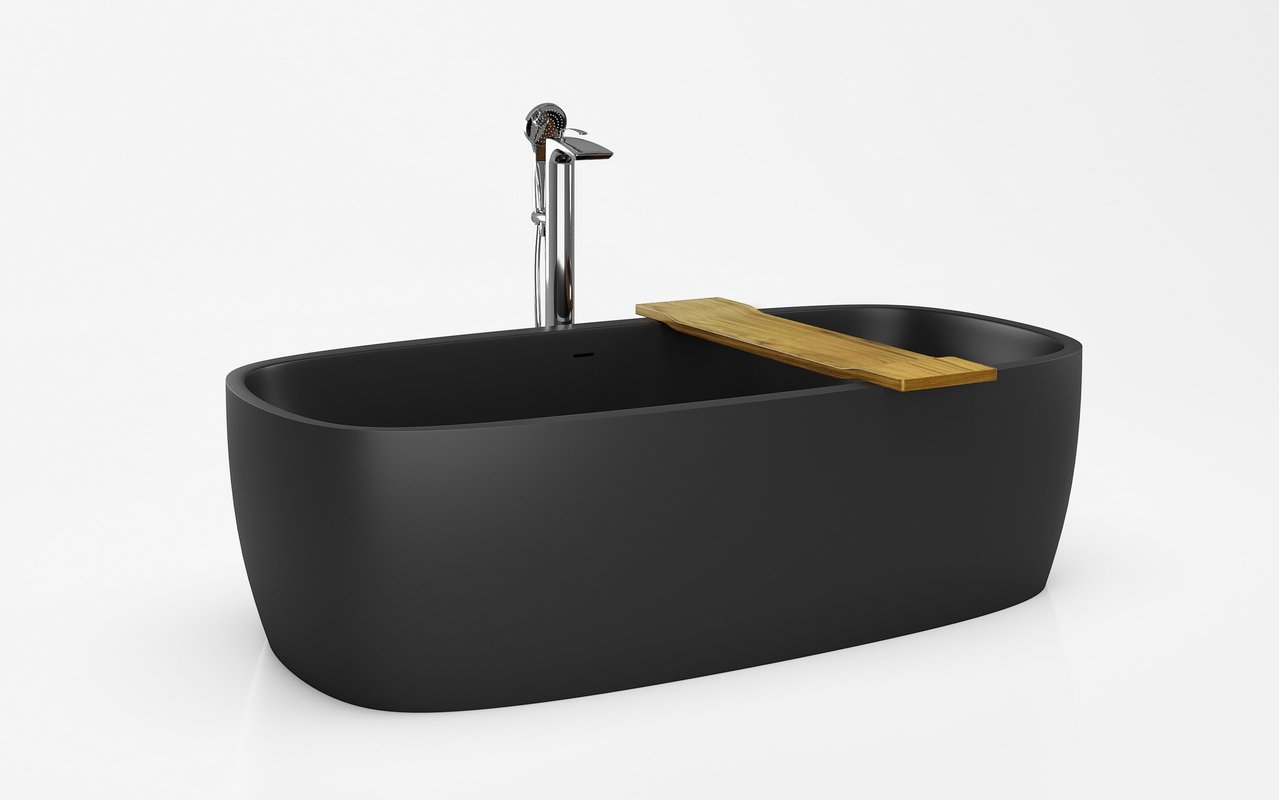 Aquatica Tidal 36.25" Waterproof Teak Wood Bathtub Tray