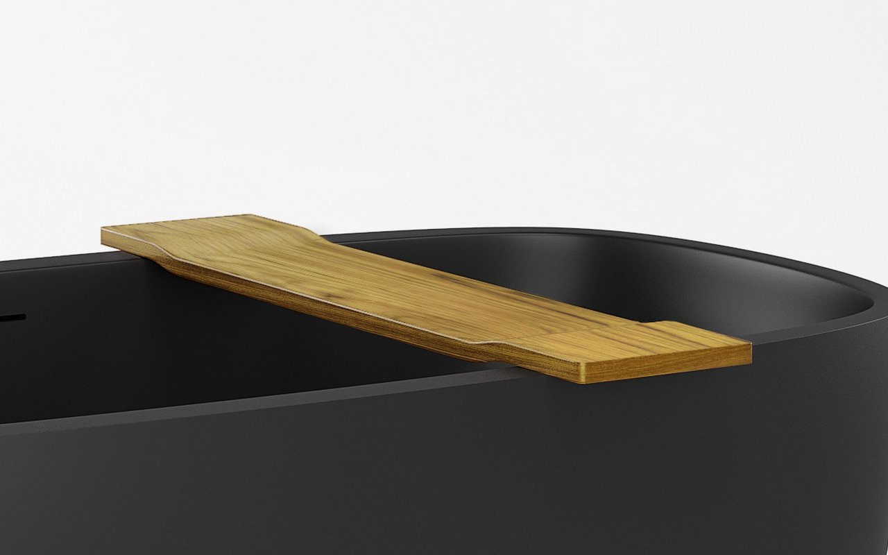 Aquatica Tidal 36.25" Waterproof Teak Wood Bathtub Tray