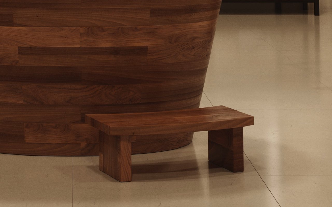 Aquatica True Wooden Ofuro Freestanding Japanese Soaking Bathtub