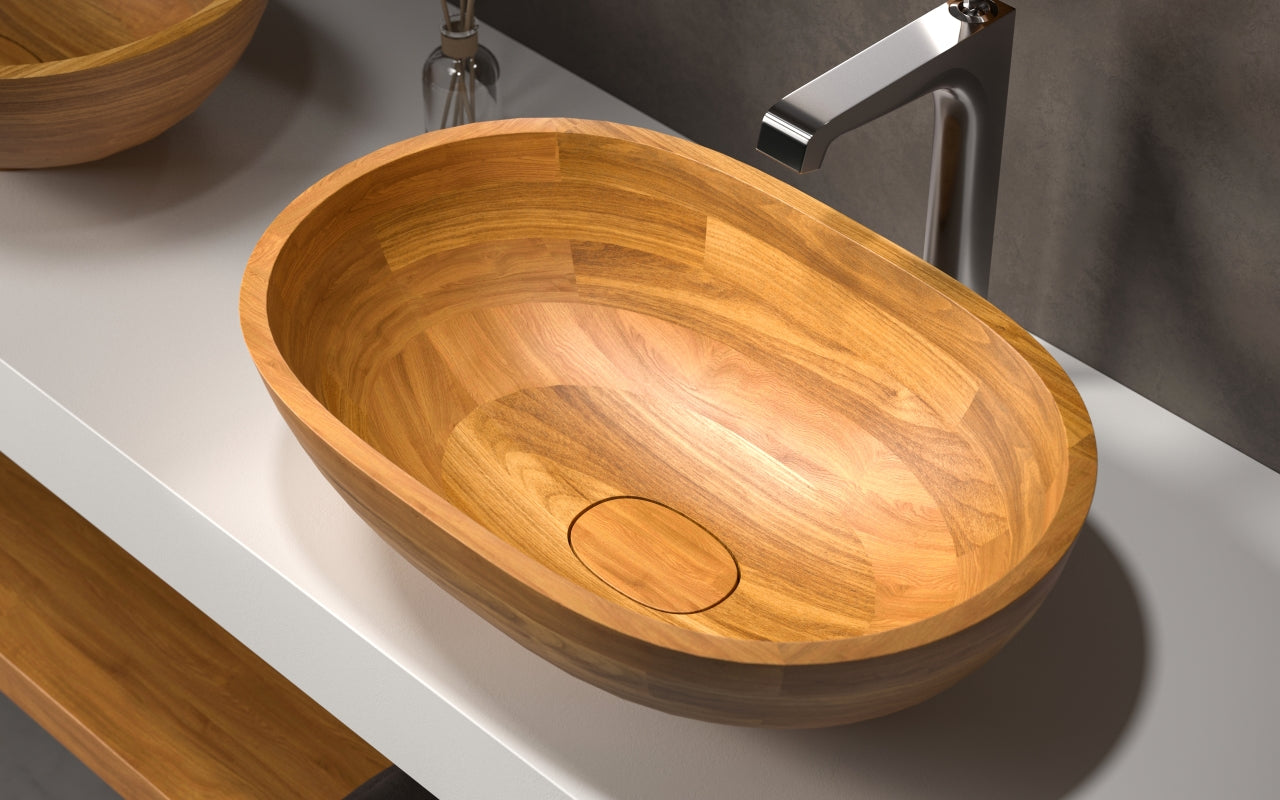 Karolina Oak Vessel Sink
