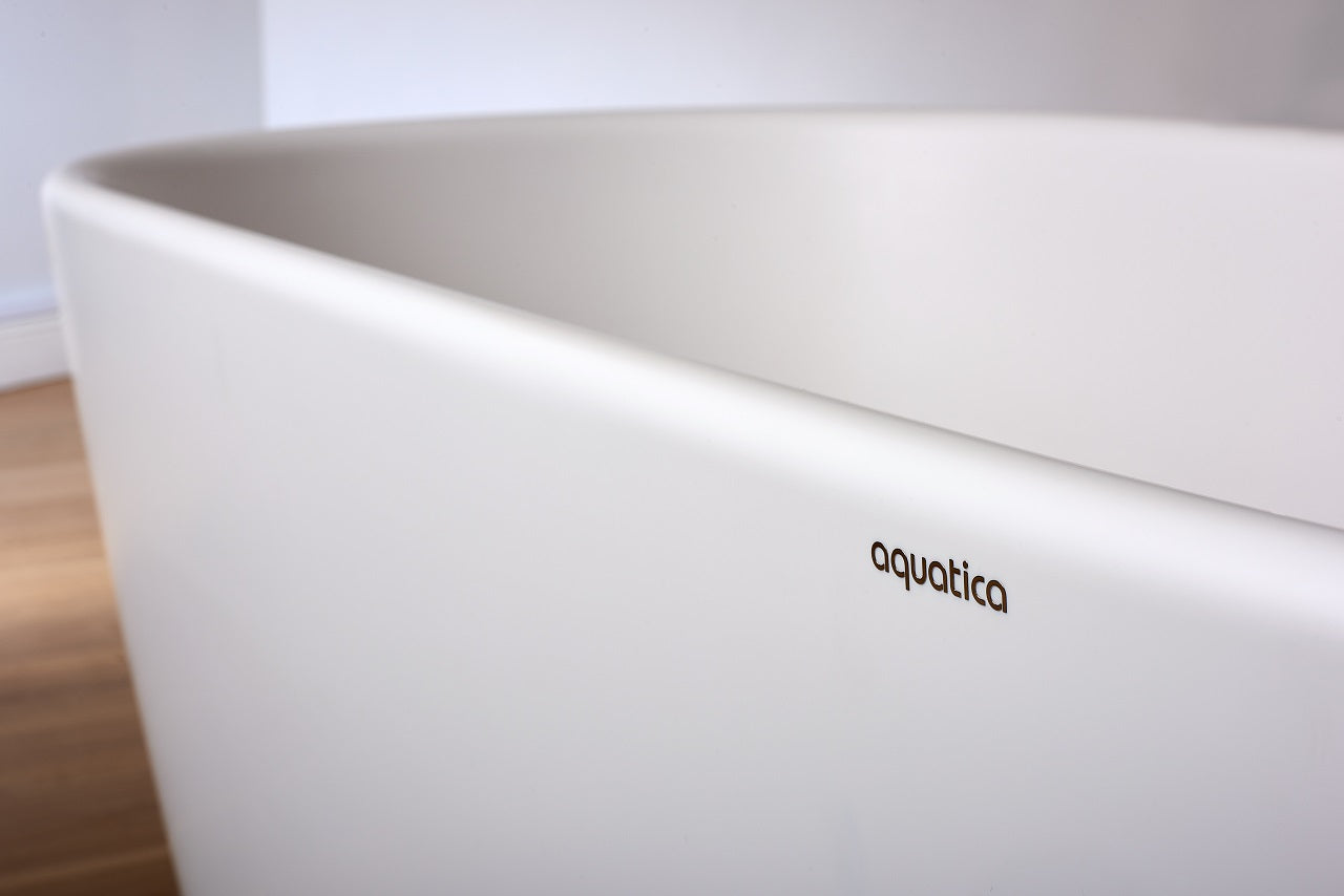 Aquatica Lullaby-Mini-Wht™ Freestanding Solid Surface Bathtub